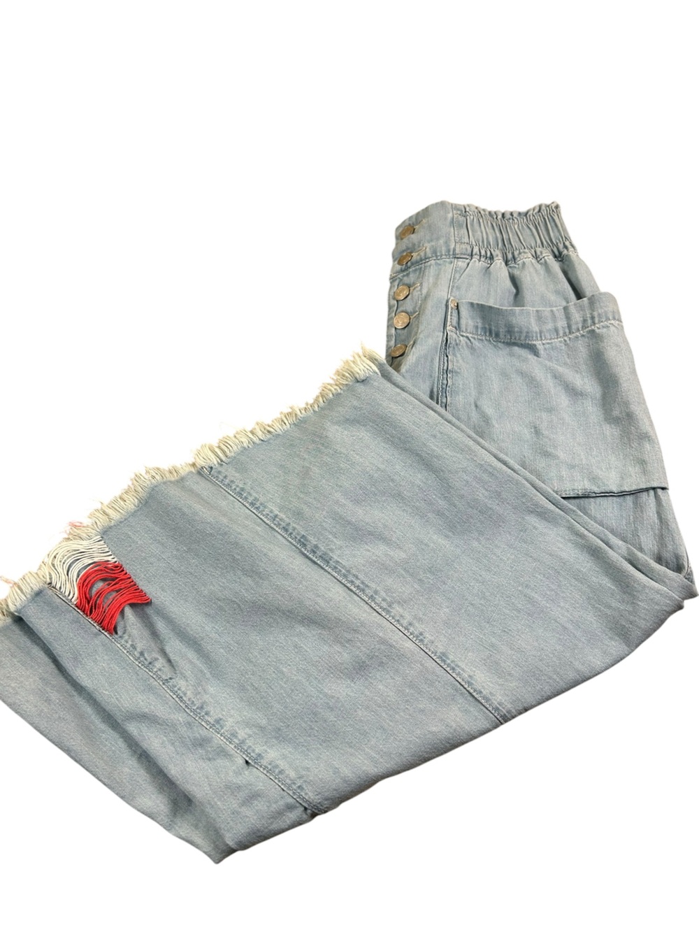 WE THE FREE Chambray Culotte Jeans Wide Leg Cropped Paperbag Waist XS
Boho - Picture 13 of 13